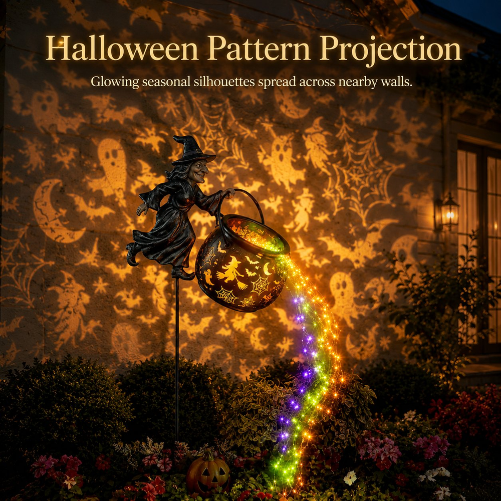 🎁Today 49% OFF🎁Halloween Witch Cauldron Garden Light